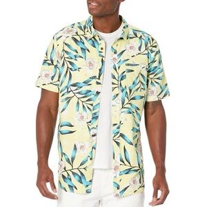 NEW Volcom Men’s Tropical Hideout Shirt Colorful Floral Beach Resortwear Size XL